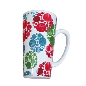 Colorful Splatter Design Tall Stoneware Mug SCM Home